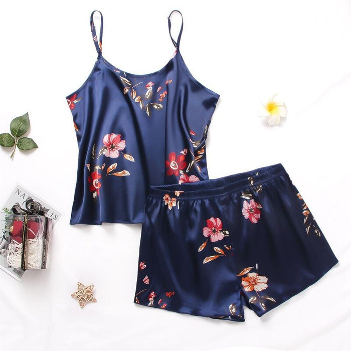 Silk Cami Top And Shorts