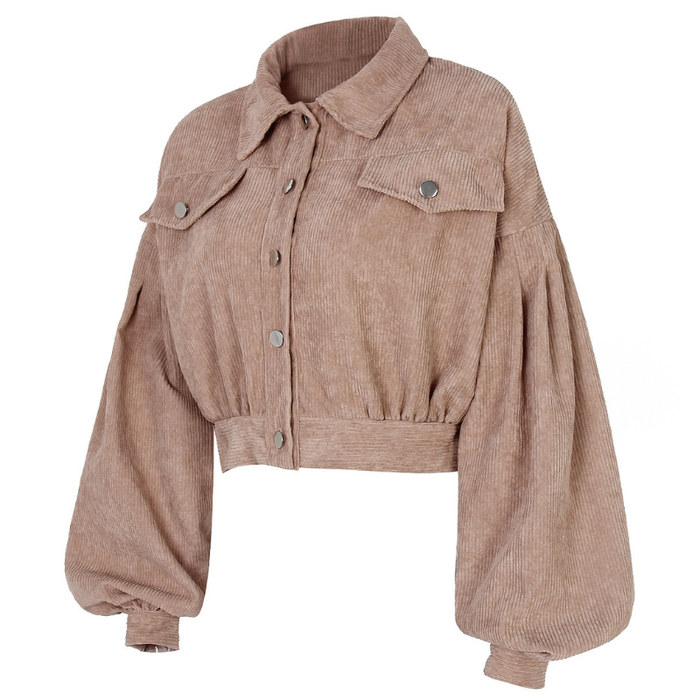 The Lantern Sleeve Corduroy Jacket