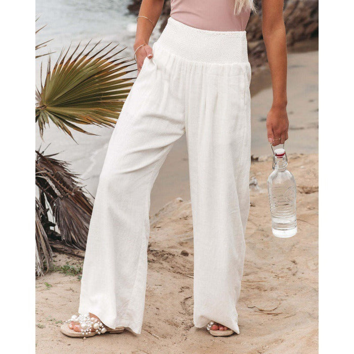 Leisure Wide Leg Cotton Pants