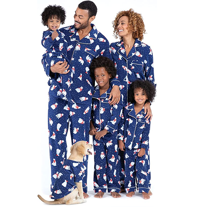 Blue Christmas Pajama set For Family