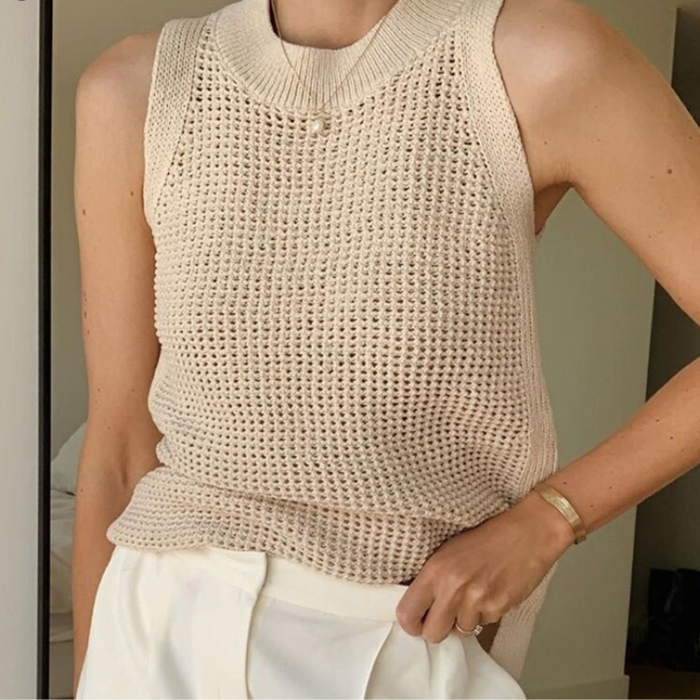 The Beach Mesh Knitted Top