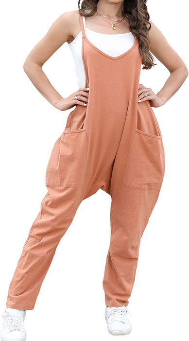 Womens Casual Wide Leg Jumpsuit