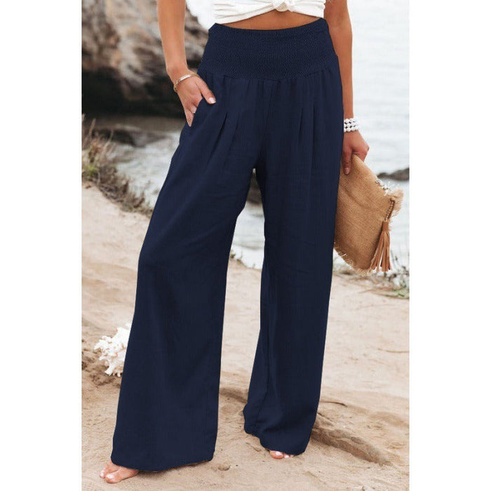 Leisure Wide Leg Cotton Pants