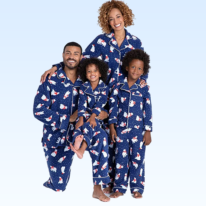 Blue Christmas Pajama set For Family