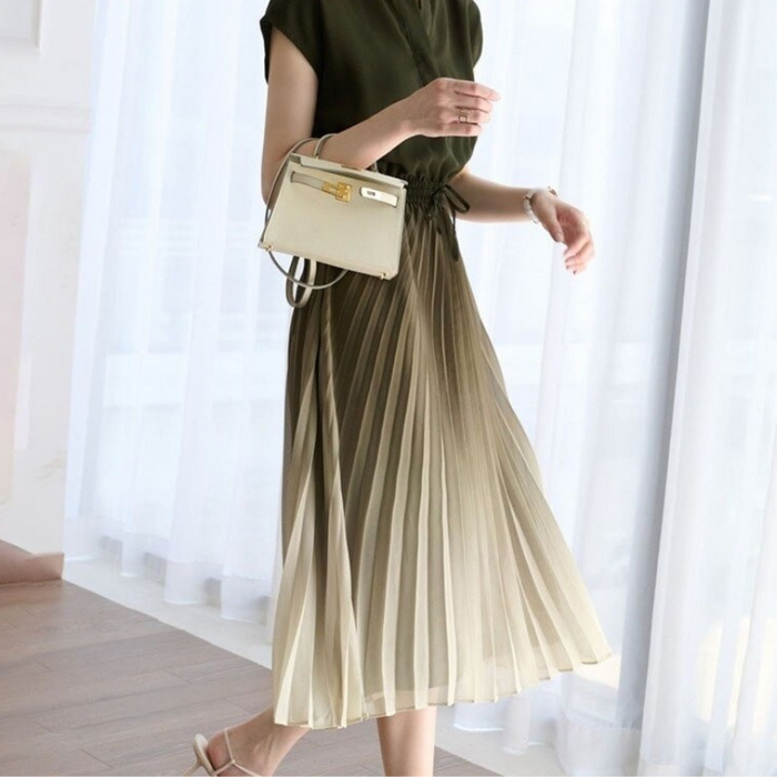 The Ombre Pleated Dress