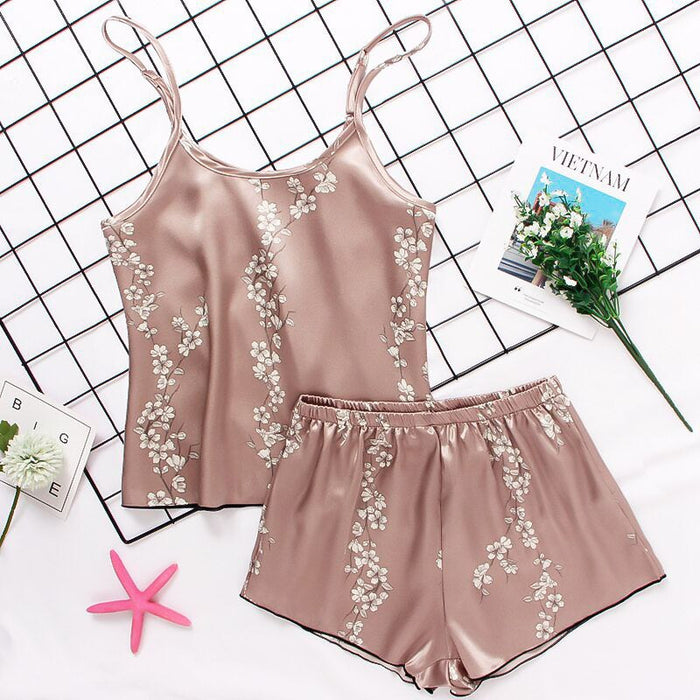 Silk Cami Top And Shorts