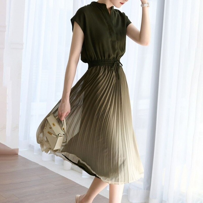 The Ombre Pleated Dress