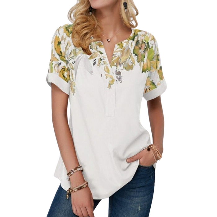 The Floral Button Up T-Shirt