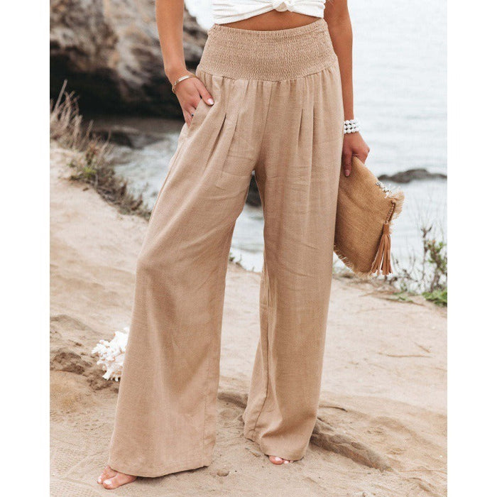 Leisure Wide Leg Cotton Pants