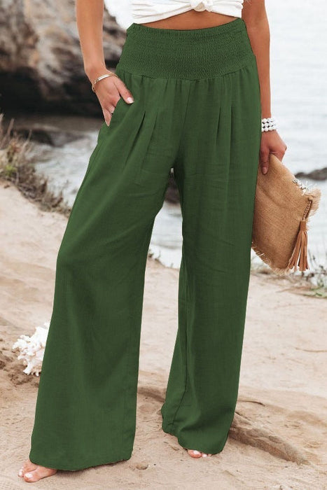 Leisure Wide Leg Cotton Pants