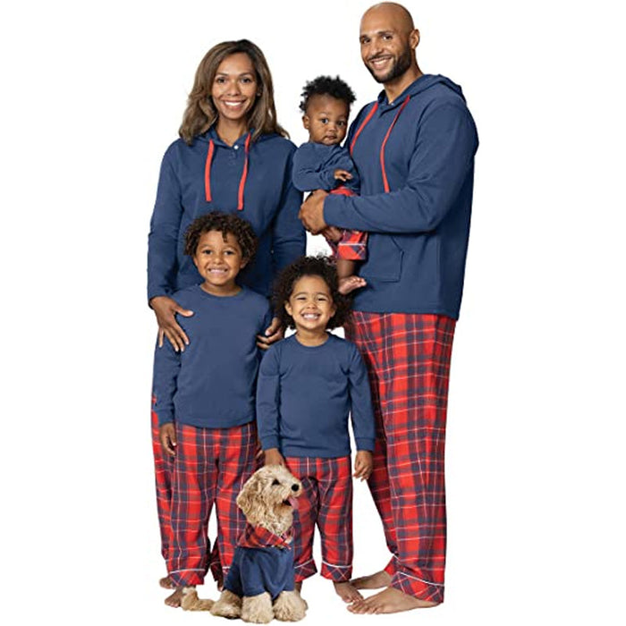 The Red And Blue Plaid Matching Family Set