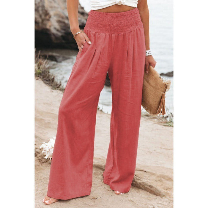 Leisure Wide Leg Cotton Pants