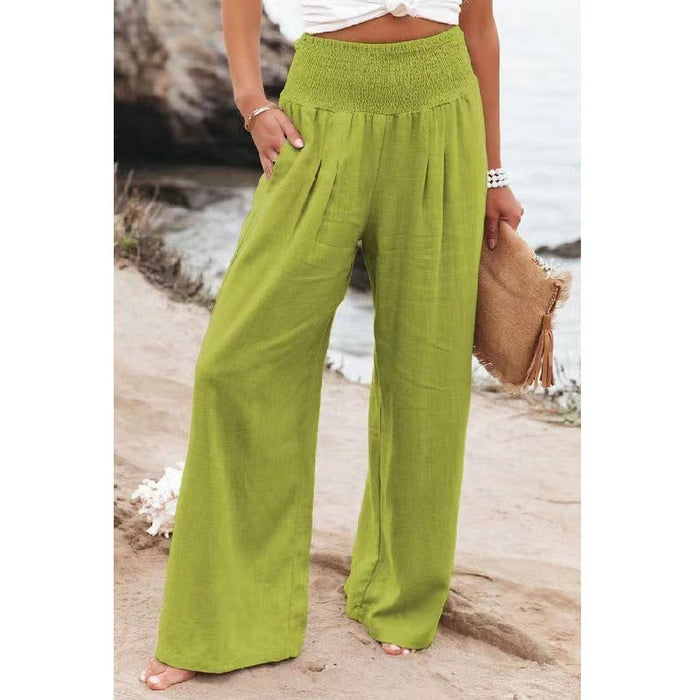 Leisure Wide Leg Cotton Pants