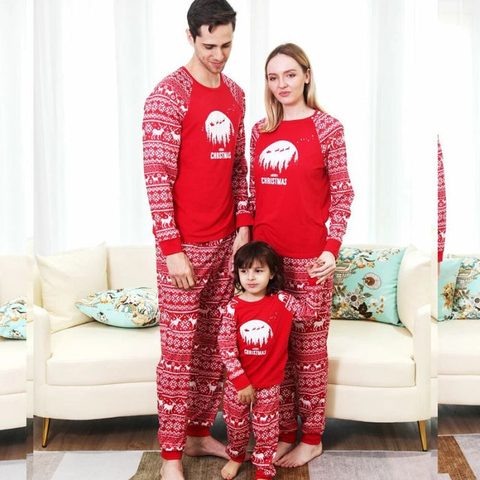 Christmas Pajamas Matching Set Deer