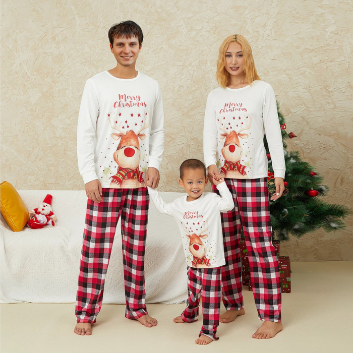 Elk Print Family Pajama Set