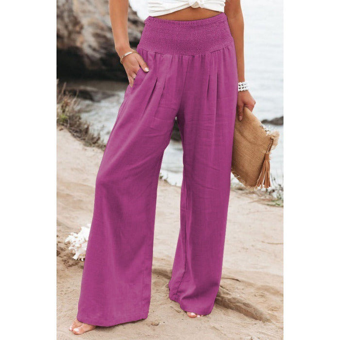 Leisure Wide Leg Cotton Pants