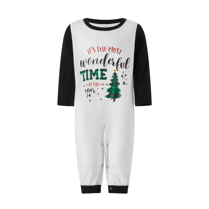 Christmas Tree Print Family Pajama Set