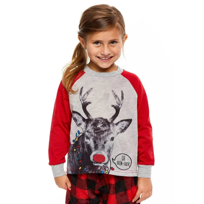 Santa Christmas Deer Pajama Set