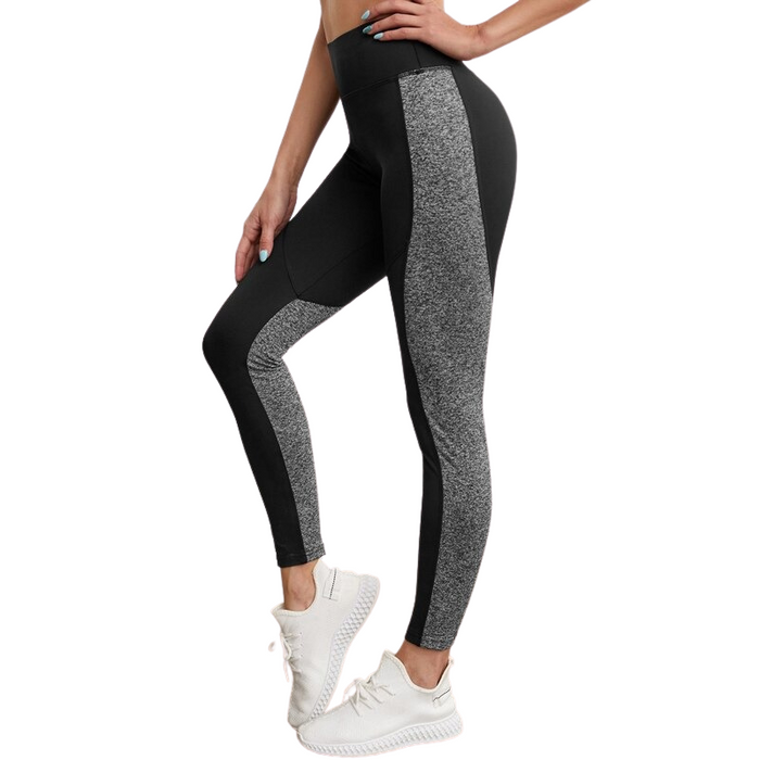 The Black Leggings with Gray Sides