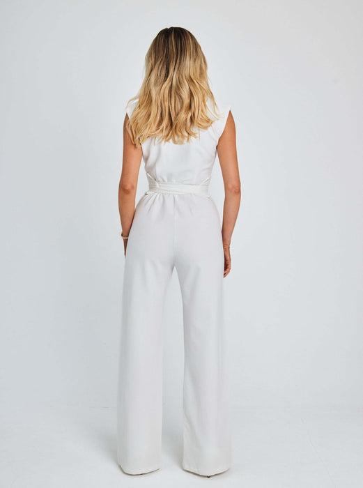 Women's Sleeveless Wide Leg Jumpsuit