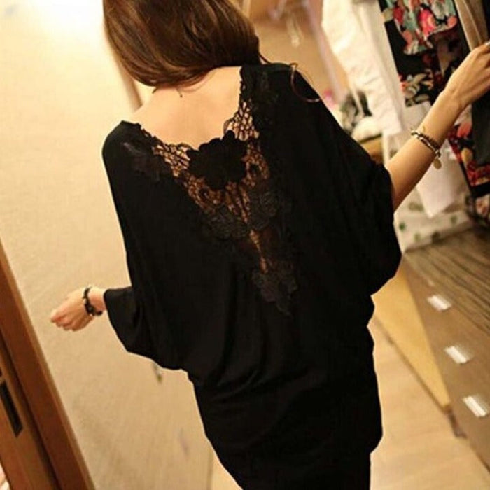 The Elegant Laced Back Tee