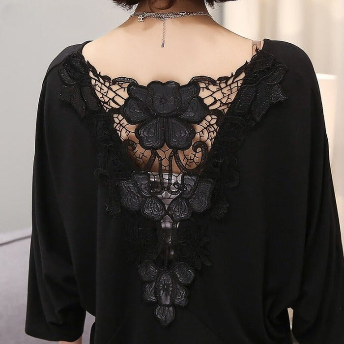 The Elegant Laced Back Tee