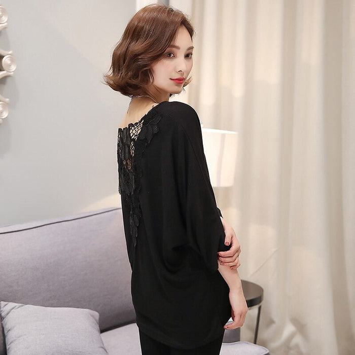 The Elegant Laced Back Tee