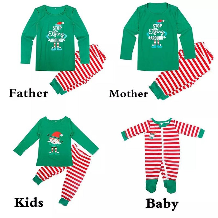 The Elf Christmas Family Matching Pajama Set